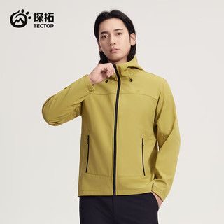 探拓 防风防泼水保暖 男款软壳衣