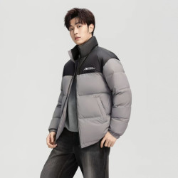 雪中飞 男女立领保暖羽绒服
