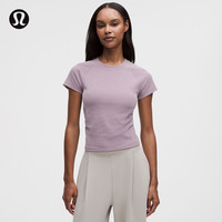 lululemon 丨Micro-Rib Softstreme女士罗纹短袖T恤 速干 LW3KUYS 莲紫 XXS
