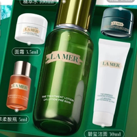 LA MER 精萃水100ml精粹水爽肤水护肤品（赠：碧玺洁面30ml+面霜3.5ml+晚霜3.5ml+精萃柔酸瓶 5ml）