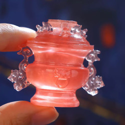 1 正品现货杭州西湖旅游纪念品三潭印月发光冰箱贴 小粉炉-芙蓉石蟠螭耳盖炉（南京博物馆） 冰箱贴