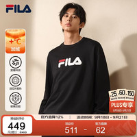 FILA 多彩复古卫衣26秋季新款男女情侣款简约宽松舒适加绒内搭