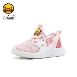 B.Duck 童鞋儿童运动鞋 跑步鞋男童休闲鞋 粉色