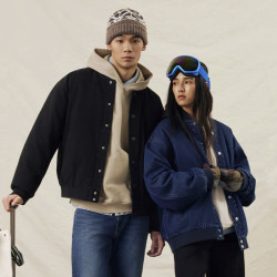 Levi's 情侣同款 飞行员牛仔夹克羽绒服