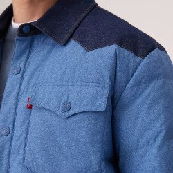 Levi's 004Z5 美式休闲撞色翻领轻薄羽绒服