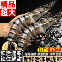 九英里 黑虎虾 20/30规格 1kg 冷冻生鲜大虾