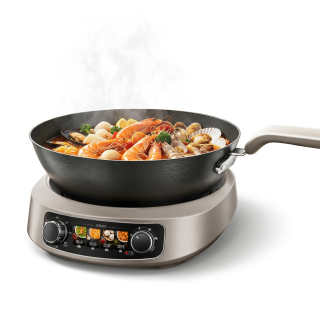 家装季新品、新品发售：苏泊尔 CJ30RF868 4.7L 电火锅（带蒸笼）