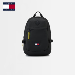 TOMMY JEANS 26春夏男装经典旗标大容量户外通勤旅行书包双肩包