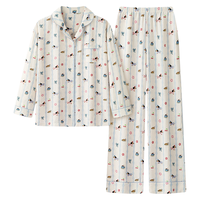 宫蝶 SDYR-9901 腊肠狗满印 长袖家居服套装 L