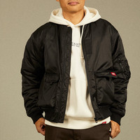Dickies 秋冬宽松休闲棒球服工装风新复古回潮外套 男女同款 DK012612 黑色 M