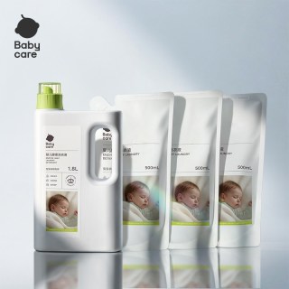 88VIP：babycare 婴儿酵素洗衣液新生儿宝宝衣物除菌抑菌清洁剂皂液 （1.8L+500ml×3）