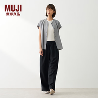 無印良品 MUJI BE20JA6S 易干轻便 黑色 M码 女士休闲裤
