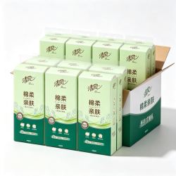 清风 悬挂式抽纸 S码 加厚4层260抽*8大提（赠挂钩）