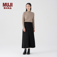 無印良品 MUJI 灯芯绒 女士A字裙 黑色 S (155/62A)