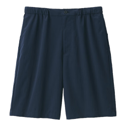無印良品 MUJI AE0X8A4S 易干弹力 藏青色 M 男士短裤