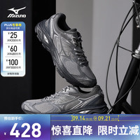美津浓 男女跑步运动鞋 都市运动搭配透气复古机能跑步鞋 RACER V2 03/碳灰色/浅灰紫/乌木灰/银色 44