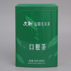 文新 信阳毛尖口粮茶200g实惠茶桶装