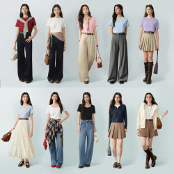 诗凡黎（‘S EIFINI）凉感百搭T恤B入26夏新款正肩显瘦短袖女
