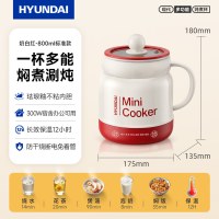 HYUNDAI 韩国炖煮杯一人电煮杯加热保温养生杯办公宿舍热牛奶神器