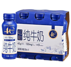 1号会员店 4.0g乳蛋白全脂纯牛奶 200ml*24瓶