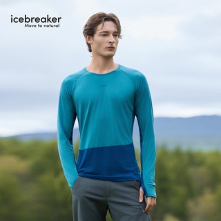 icebreaker 美利奴羊毛 ZoneKnit保暖长袖T恤 男款