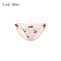 LADYALLURE 「LA」水果派对丨情人节系列*纯欲网纱三角裤甜美水果图案薄内裤