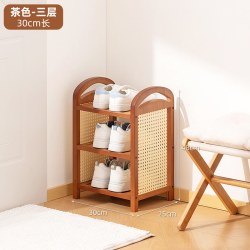 木马人 复古风鞋架子多层家用门口入户门小窄鞋柜简易出租房用轻奢高级感