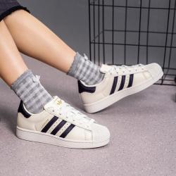 adidas 三叶草 女鞋26秋季新款SUPERSTAR贝壳头板鞋舒适经典休闲鞋