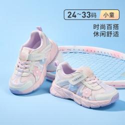 泰兰尼斯 26秋款儿童运动鞋男童轻便舒适运动鞋女童时尚百搭校园跑步鞋