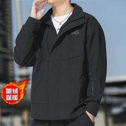 adidas TH WARM JKT运动休闲外套连帽上衣男梭织夹克户外服