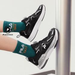 FILA 男中大童（33-40）儿童舒适百搭低帮舒适复古跑鞋
