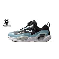 FILA 男中大童户外训练鞋儿童冬季日常低帮旋钮扣运动鞋