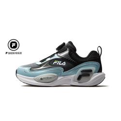 FILA 男中大童户外训练鞋儿童冬季日常低帮旋钮扣运动鞋