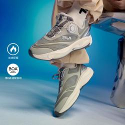FILA 男中大童（33-42）跑步鞋男童鞋轻便复古跑鞋