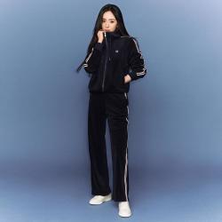 FILA MUSE女装运动外套女士时尚针织连帽长袖外套
