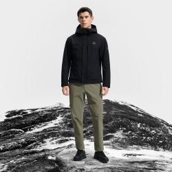 FILA 男装运动外套男士户外保暖简约百搭基础连帽上衣两件套