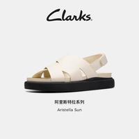 Clarks 其乐女士夏季镂空交叉带厚底罗马凉鞋