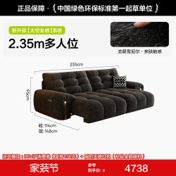狄普 政府补贴狄普清曜座电动功能沙发中古风满天星伸缩智能布艺沙发床