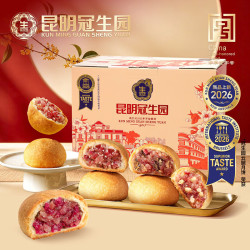 昆冠 云腿月饼 鸡枞松茸松仁鲜花云腿5味 800g10枚