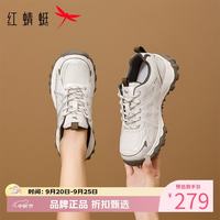 红蜻蜓 女鞋户外旅行鞋 轻便透气网面鞋通勤百搭女士厚底休闲运动鞋子