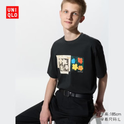 优衣库 Andy Warhol UT/短袖T恤男装女装489158 09 黑色 L