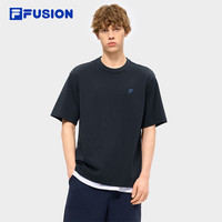 FILA 休闲宽松T丨舒适柔弹T26夏新款男士通勤出街服