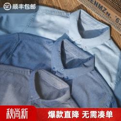 马登 工装 复古牛津纺衬衫 浅灰色 XXL