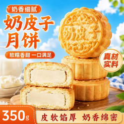 食京欢 奶皮子酥奶皮子月饼新疆特产酸奶夹心中秋月饼休闲零食5枚350g