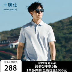 十如仕 100支纱凉感速干 浅蓝色 L码 Polo衫