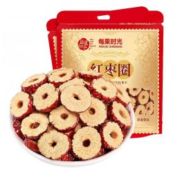 每果时光 无核红枣圈 250g 蜜饯果干