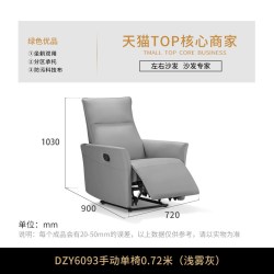 左右家私 左右沙发设计师沙发椅科技布单椅椅子阳台卧室躺椅靠背沙发椅6093