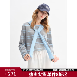 独束 【撞色条纹】女士针织衫
