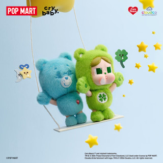 泡泡玛特 CRYBABY × Care Bears系列-搪胶毛绒挂件盲盒礼物 随机1个
