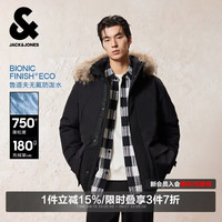 杰克琼斯 杰克·琼斯(JACK&JONES) 男装冬季羽绒服防风可拆卸毛领连帽宽松外套225412030